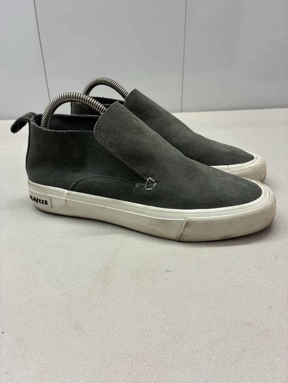 SeaVees Shoes Women Size 8.5 Gray Huntington Middie Suede Sneakers Shoes Slip On